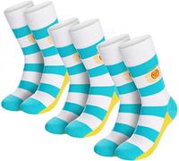 BRUBAKER 3 Paar Herren Fan Socken Argentinien - Argentinische Flagge - Lustiges Motiv Argentinienflagge Crew-Socken für Männer - Geschenk für Weltmeisterschaft Fußballfans Fußballer