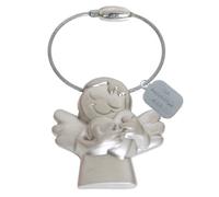 BRUBAKER Schlüsselanhänger Schutzengel inkl. Edelstahl-Plättchen mit Gravur Ich beschütze Dich