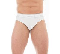 BRUBECK 3er Pack Herren Classic Slips | Funktionsunterhose | Atmungsaktiv | Seamless | SmoothSkin | Briefs | BE00290, Größe:L, Farbe:Weiss