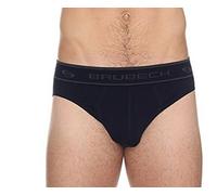 BRUBECK 3er Pack Herren Classic Slips | Funktionsunterhose | Atmungsaktiv | Seamless | SmoothSkin | Briefs | BE00290, Größe:XXL, Farbe:Marineblau