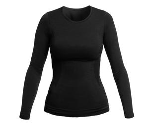 Brubeck - Comfort Wool - Langarm-Shirt für Damen - Schwarz L
