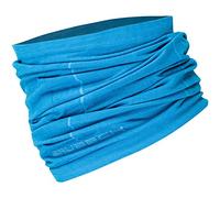 BRUBECK X-PERT Blauer Schlauchschal für Damen & Herren | Fahrrad Halstuch | nahtloses Multifunktionstuch Radsport | 54% Wolle Schal Radfahren | Radsport | Gr. S - M | Hellblau | KM10360