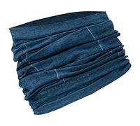 BRUBECK X-PERT Merino Multifunktionstuch zum Laufen für Damen & Herren | Gesichtsschal | Kälteschutz | Funktionstuch Sport | 54% Merino Fahrrad | Gr. L - XL | Marineblau | KM10360