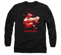 Bruce Lee The Shattering Fist Unisex-Langarm-T-Shirt, Schwarz, Größe M