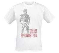 Bruce Springsteen Hologram Männer T-Shirt weiß M, 100% Baumwolle, Band-Merch, Bands