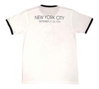 Bruce Springsteen Ringer T Shirt NYC Logo Nue offiziell Unisex Weiß S