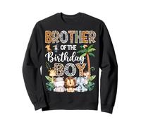 Bruder des Geburtstags Junge Safari Dschungel Bday Party Sweatshirt