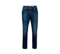 BRÜHL FINE TROUSERS 5-Pocket Jeans Herren Stretch York DO FX 191881 - in Dual FX Quer Stretch Denim mit dezenten Flammeneffekten in modischer Waschung