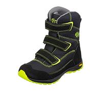 Brütting Arendal V Jungen Schneestiefel, schwarz/lemon, 33 EU