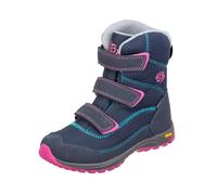 Brütting Arendal V Mädchen Schneestiefel, marine/pink/türkis, 34 EU