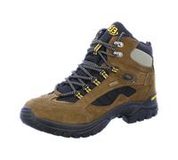 Brütting Trekkingstiefel Chimney Rock – Unisex, Braun/Schwarz/Gelb – Größe 43