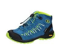 Brütting Jungen Outdoorschuh Outdoorstiefel Expedition Kids High, Petrol/Lemon, 25 EU