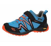 Brütting Jungen Wanderschuh Outdoorschuh Rockwall, Blau/Schwarz/Orange, 26 EU