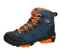 Brütting Wanderschuh Mount Bona High Kids Veloursleder Blau Größe 39