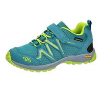 Brütting Jungen Wanderschuh Outdoorstiefel Rockwall, Petrol/Lemon, 37EU