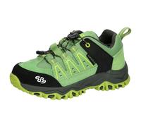 Brütting Mount Pinos Kids Low Trekkingsschuhe, Grün/Schwarz/Lemon, 38 EU