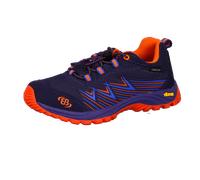 Brütting - SPORTHALBSCHUHE BUBEN anthrazit/blau/organ - Gr. - 34