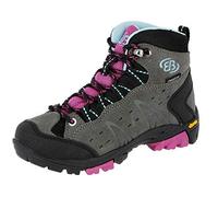 Brütting Kinder Trekkingstiefel Mount Bona High Kids Veloursleder Grau/Lila/Blau 31 EU