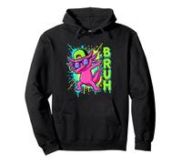 Bruh Axolotl Dabbing Lustiges Salamander-Graffiti-Streetwear Pullover Hoodie