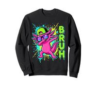 Bruh Axolotl Dabbing Lustiges Salamander-Graffiti-Streetwear Sweatshirt