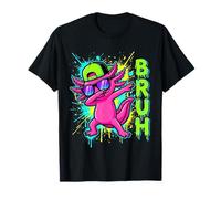 Bruh Axolotl Dabbing Lustiges Salamander-Graffiti-Streetwear T-Shirt