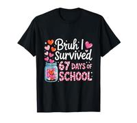 Bruh I Survived 67 Days of School Six Seven Meme Teacher T-Shirt