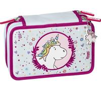 BRUNNEN 1049121542 Schüler-Etui Fantasy Regenbogen 3 Reißverschlüsse