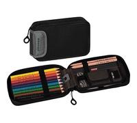 BRUNNEN Federmäppchen befüllt s'maepp Colour Code onyx onyx 17-teilig, 20,0 x 4,5 cm St.