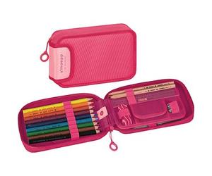 BRUNNEN Federmäppchen befüllt s'maepp Colour Code tulip pink 17-teilig, 20,0 x 4,5 cm St.