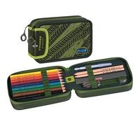 BRUNNEN Federmäppchen befüllt s'maepp Fast Wheels grün/hellgrün 33-teilig, 20,0 x 7,5 cm St.