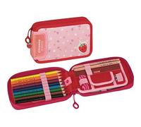 BRUNNEN Federmäppchen befüllt s'maepp Fruity Love rosa/rot 16-teilig, 20,0 x 4,5 cm St.