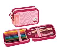 BRUNNEN Federmäppchen befüllt s'maepp Fruity Love rosa/rot 33-teilig, 20,0 x 7,5 cm St.