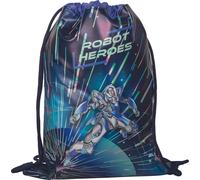 BRUNNEN ROBOT HEROES Turnbeutel dunkelblau, mint, lila