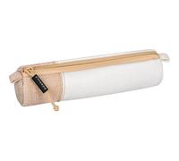 BRUNNEN Schlampermäppchen s'maepp S „Vegan leather“ | weiß/hellbraun