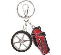 BRUNNEN Schlüsselanhänger Fast Wheels | rot/schwarz