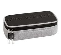 Schlampermäppchen s'maepp XL „Grey“ | 1 Klappe(n), hellgrau/schwarz