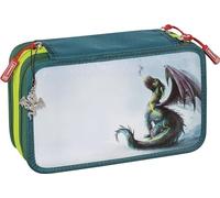 BRUNNEN 1049121941 Schüler-Etui 3 Reißverschlüsse Drago