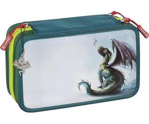 Brunnen XXL Schüler-Etui Federmappe Drago Drache 3 Reißverschlüsse