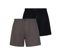 bruno banani 2er Pack Boxershorts Loose Fit 22012691-4805 anthrazit schwarz Größe L