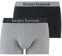 Bruno Banani 2P Flowing Shorts Schwarz/Grau Baumwolle XX-Large Herren