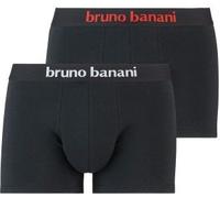 Bruno Banani 2P Flowing Shorts Schwarz/Weiß Baumwolle Small Herren