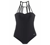 Badeanzug BRUNO BANANI Gr. 42, Cup A/B, schwarz Damen Badeanzüge Ocean Blue mit eleganter Ausschnittvariante (49507607-42)