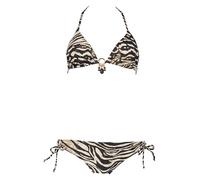 Triangel-Bikini BRUNO BANANI Gr. 34, Cup A/B, braun (braun, bedruckt) Damen Bikini-Sets (64880227-34) braun, bedruckt