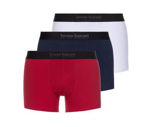 Bruno Banani - Bruno Banani, Pant, 3Pack, Energie Cotton, Short , rot/blau/weiß, 93% Baumwolle, 7% Elasthan, erhältlich bei Mode Schönleitner in Gm..., 2XL
