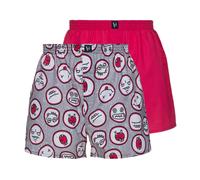 Bruno Banani - Bruno Banani, Webboxer, 2 Pack, Cheerful MEN, Boxershort, grau,Smiley Print, 100% Baumwolle, erhältlich bei Mode Schönleitner in Gmu...