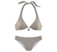BRUNO BANANI Bügel-Bikini Damen stein Gr.38 Cup D