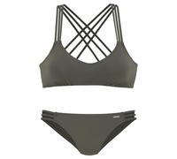 BRUNO BANANI Bustier-Bikini Damen oliv Gr.36 Cup A/B