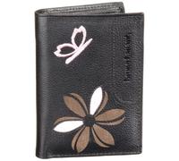 Bruno Banani Butterfly_2 W 320.823, Damen Portemonnaies, Schwarz (black/multi), 10x14x3 cm (B x H x T)