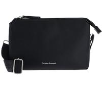 Clutch BRUNO BANANI "Amalfi", Damen, Gr. B/H/T: 26cm x 17cm x 4cm, schwarz, Lederimitat, unifarben, Taschen, Handtasche Damen Tasche Schultertasche (20091066-0) schwarz