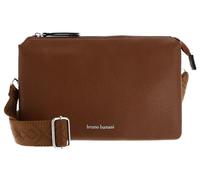 Clutch BRUNO BANANI "Amalfi", Damen, Gr. B/H/T: 26cm x 17cm x 4cm, braun (cognac), Lederimitat, unifarben, Taschen, Handtasche Damen Tasche Schultertasche (23268746-0) cognac